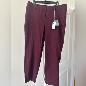 Lane Bryant Women's Burgundy Skinny Pants